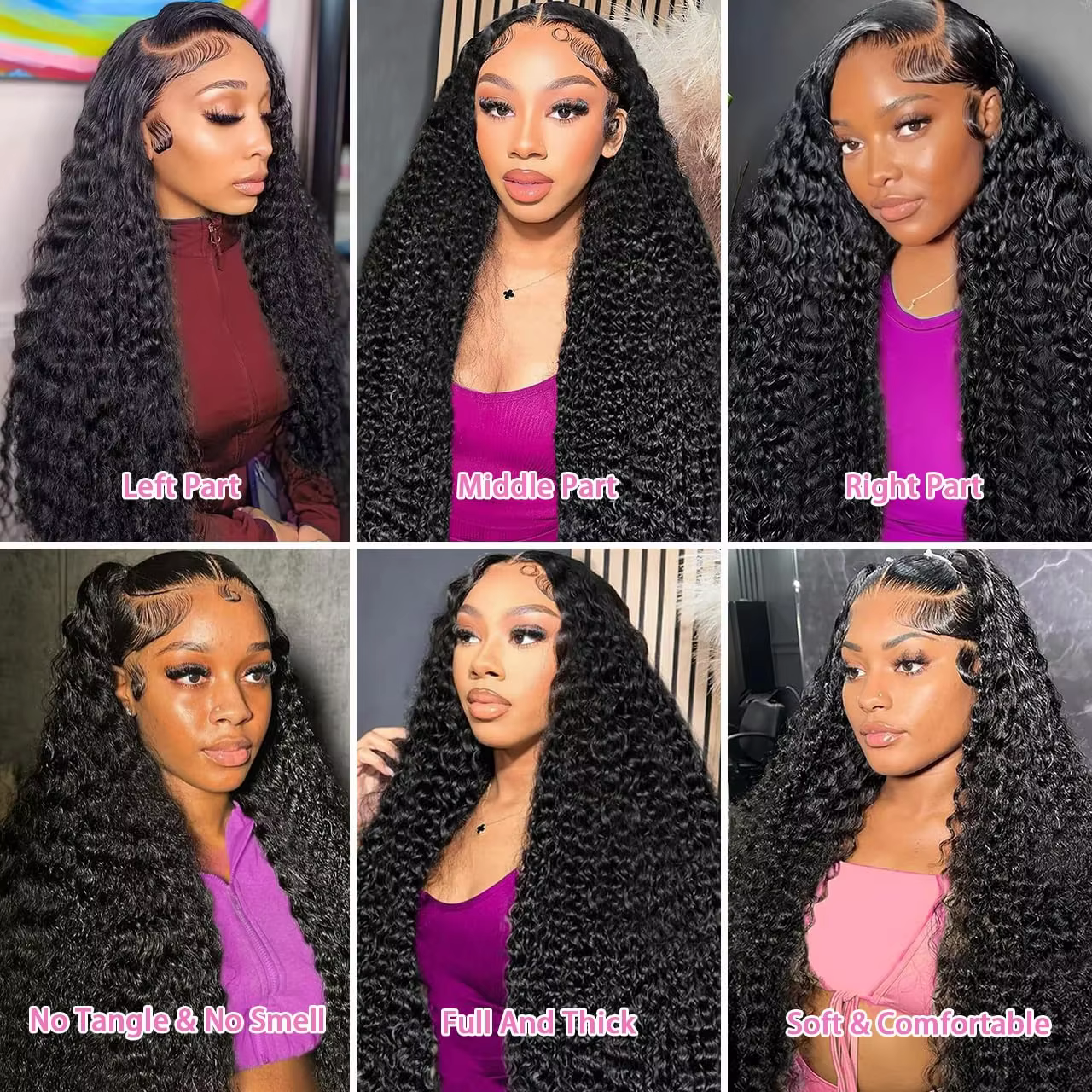 Perruque frontale Deep Wave 300 densité 13x6 HD sans colle 100% cheveux humains, perruque Lace Front