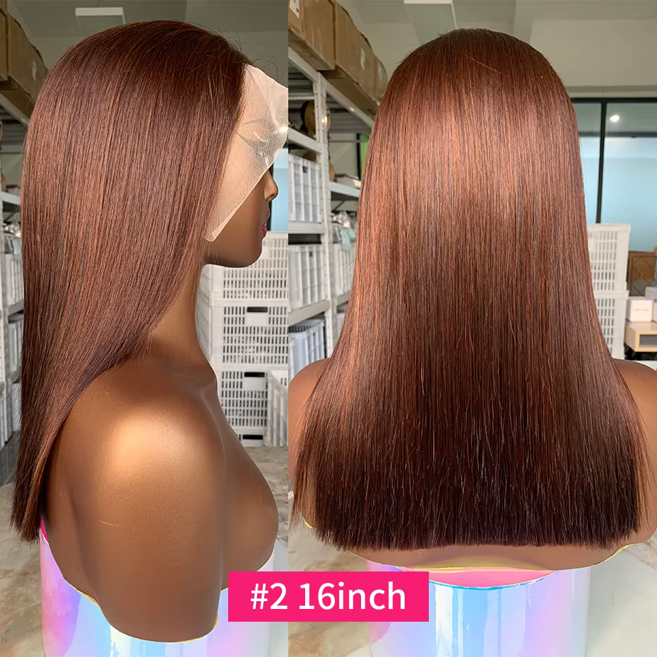 Perruques vietnamiennes sans colle, 100% cheveux humains de qualité, perruque prête à porter avec cl