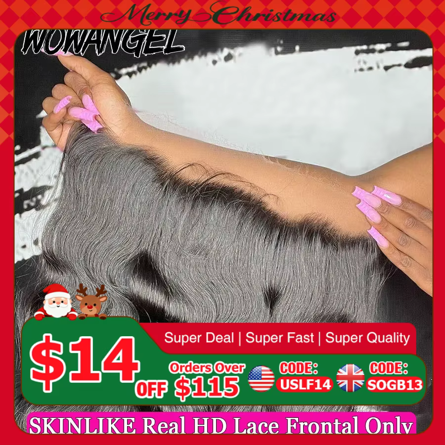 Wow Angel 13x6 pleine frontale seulement vague de corps peaux fondantes invisible HD dentelle fronta