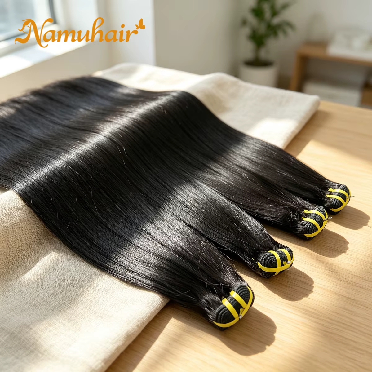 Extensions de cheveux naturels vierges vietnamiens 100% bruts, lisses, en mèches de 30 et 36 pouces,