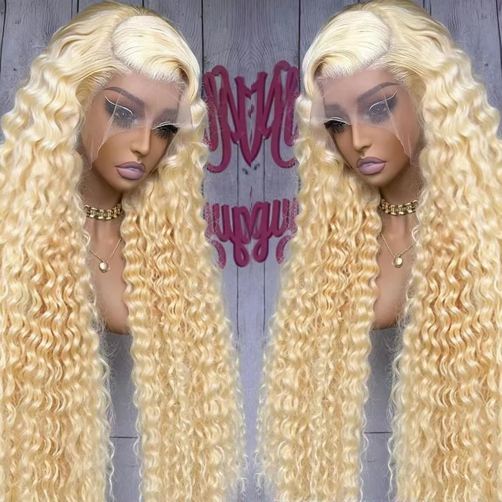 30 32 pouces 613 vague profonde lâche 13x6 HD dentelle frontale perruques bouclés brésilien cheveux 