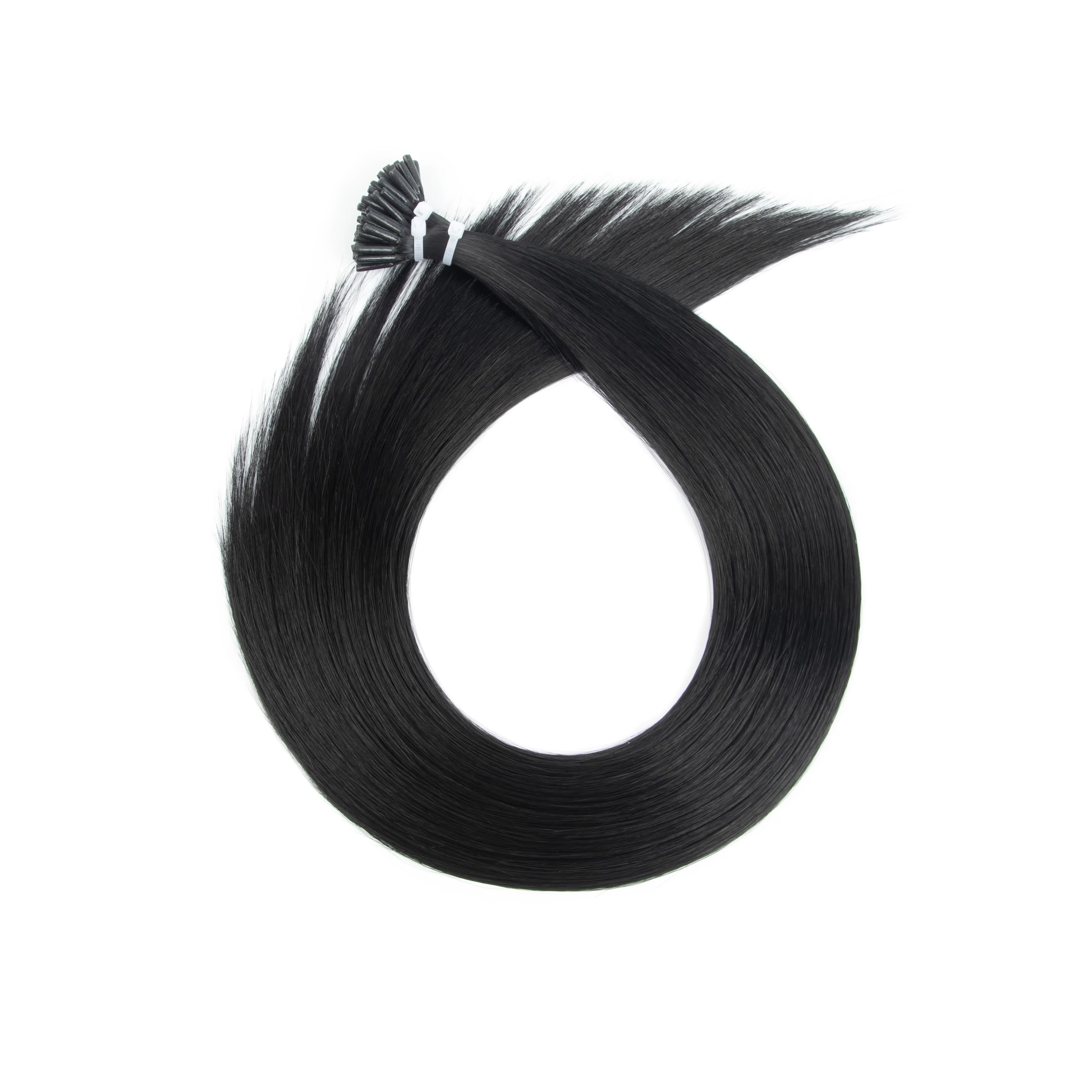 Extensions de cheveux synthétiques I-Tip SY-IT, 20 pouces, pré-collées, 50 mèches, 50g, pointe en bâ