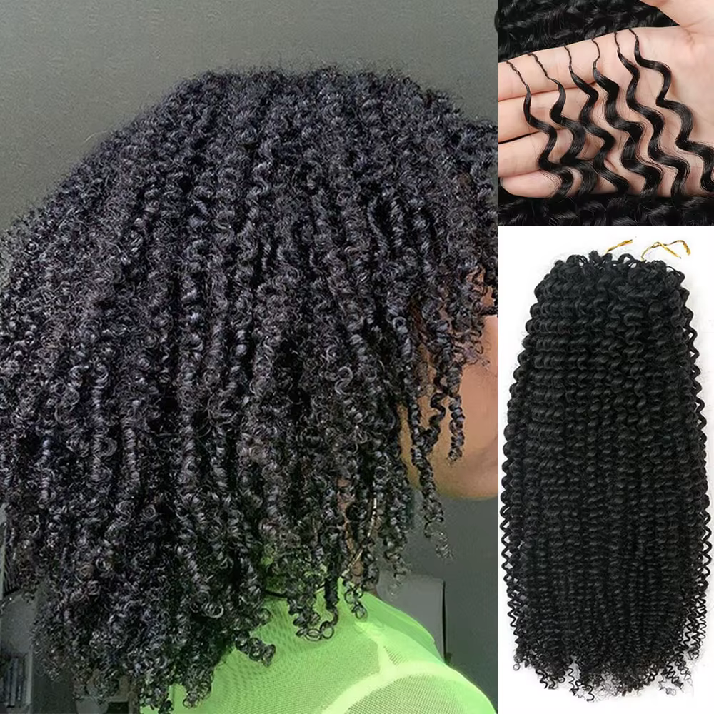 Extensions de cheveux humains bouclés afro kinky pré-séparées sans nœuds pour femmes noires