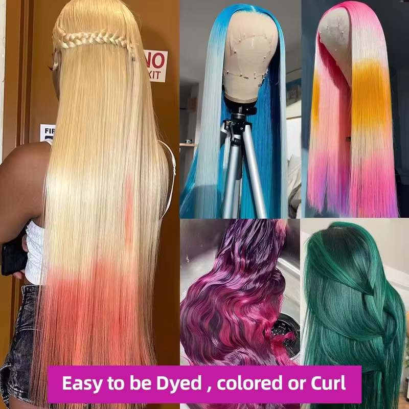 Perruque de cheveux humains longue 613 blonde, perruque frontale HD 613, perruques de cheveux humain