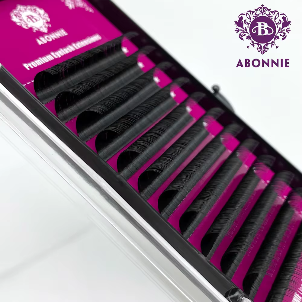 Abonnie Extensions de cils classiques moelleux Extensions de cils individuels Premium Volume Cilios 