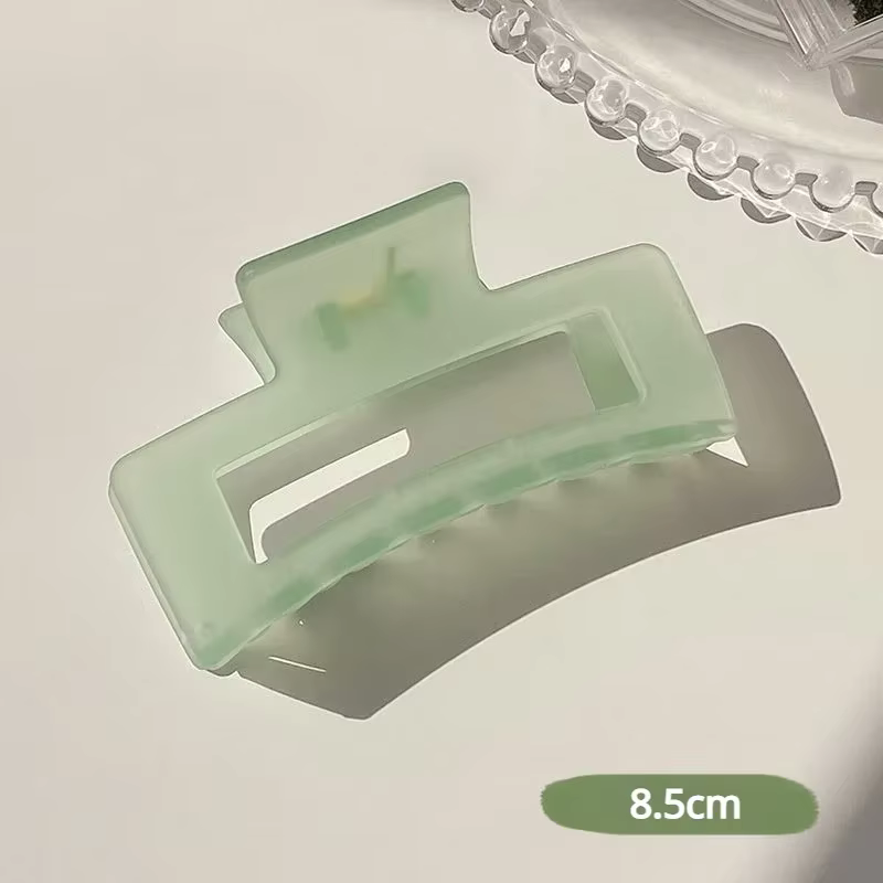 Pince à cheveux en plastique Transparent pour femmes et filles, grande pince à cheveux en forme de c