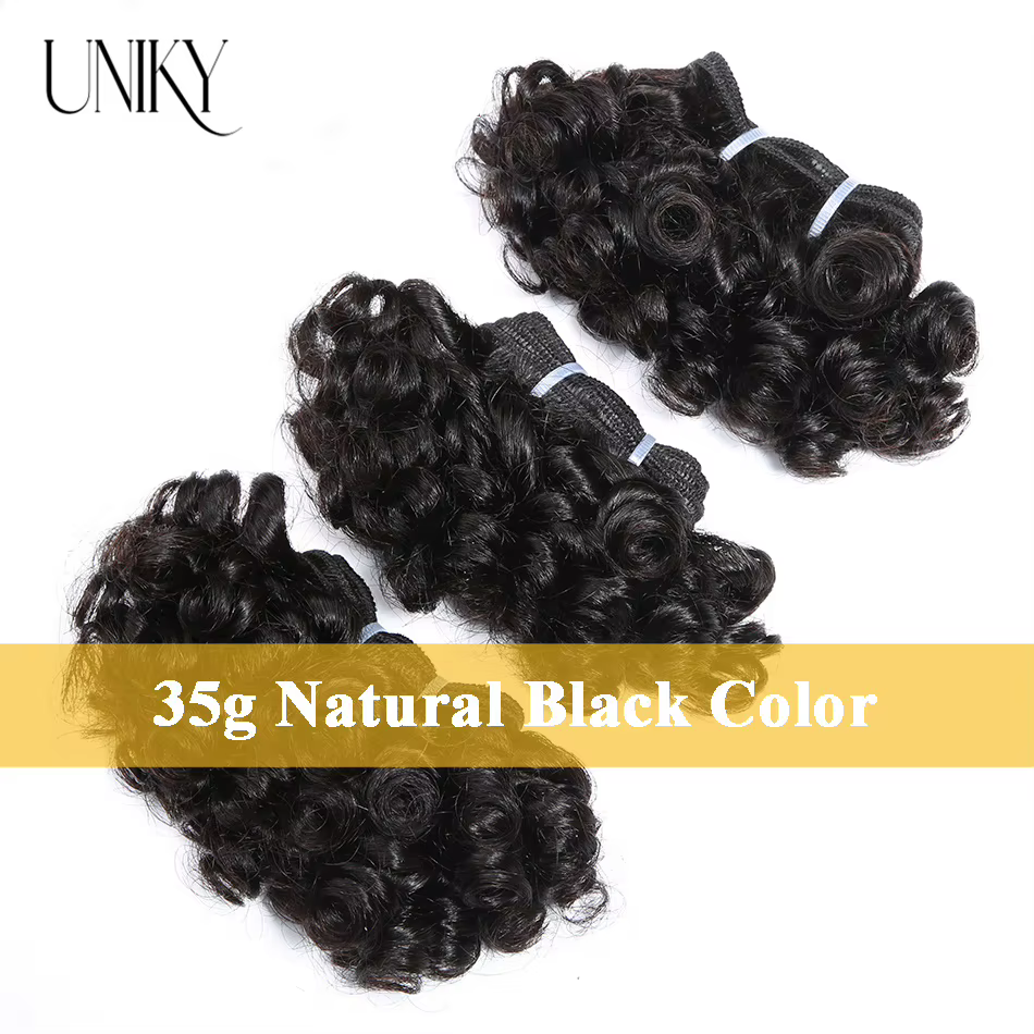 Tissage en lot brésilien ondulé 100% naturel, cheveux courts, bouclés, bon marché, deep loose ocean 