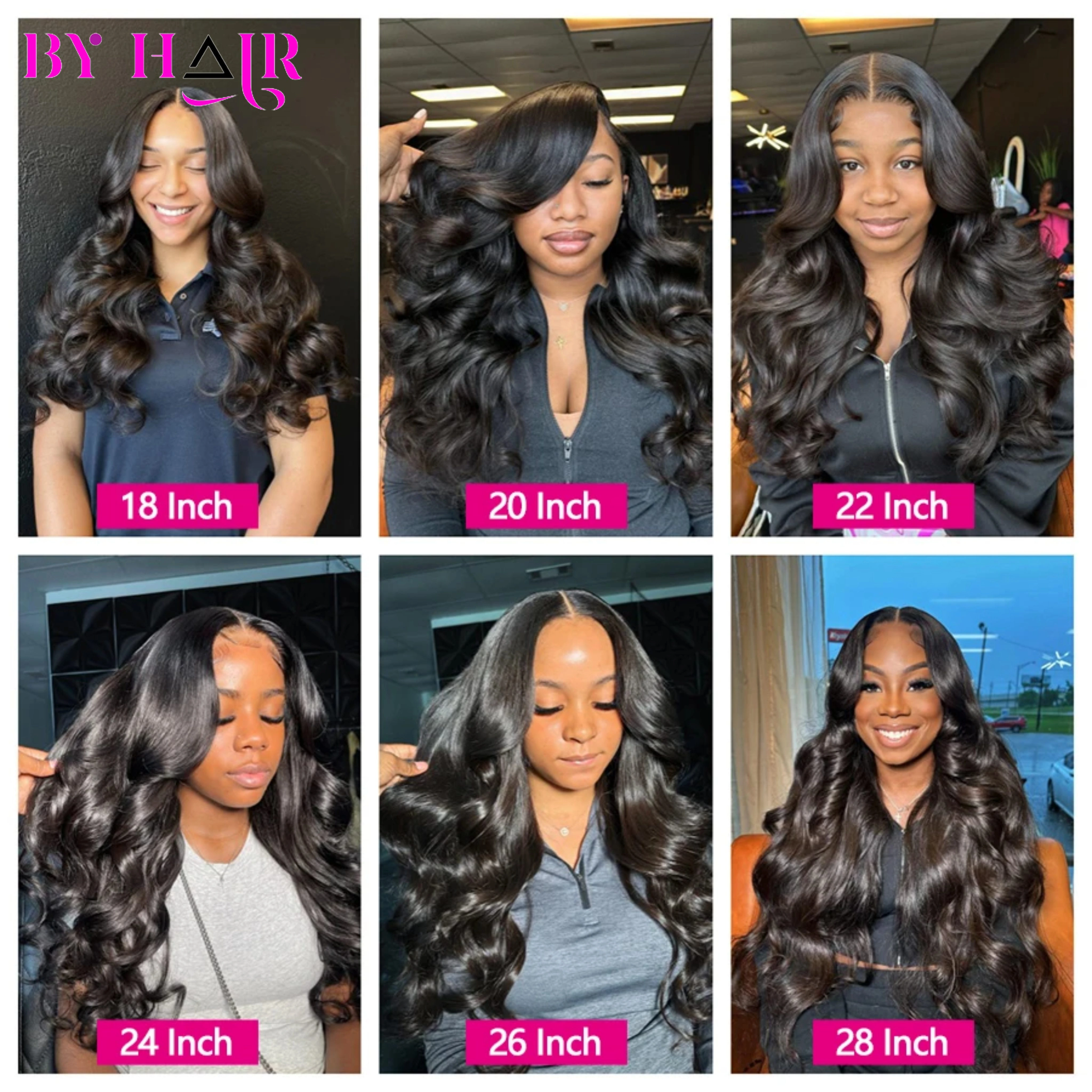Bundles de vague de corps vierge à double proximité, extensions de cheveux humains bruts, optique vi