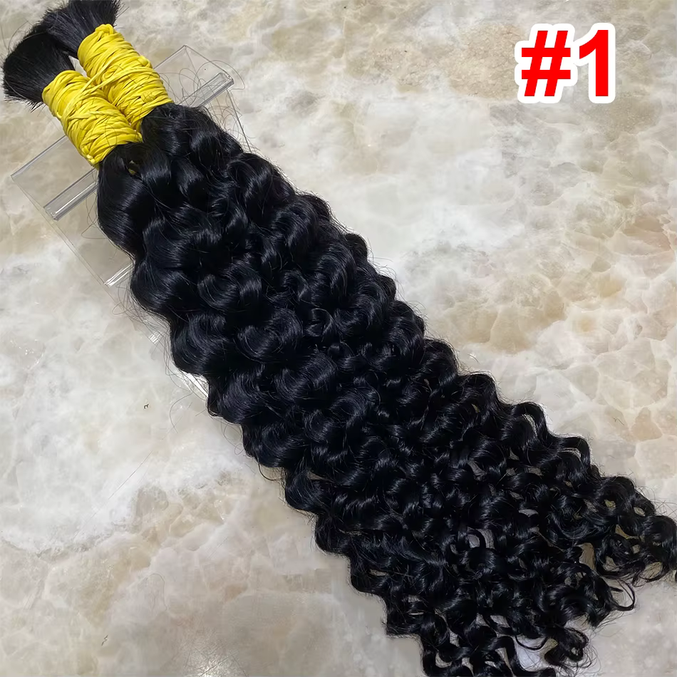 REMI Extensions de cheveux humains 100% naturels vietnamiens en vrac pour tressage, magnifiques, non