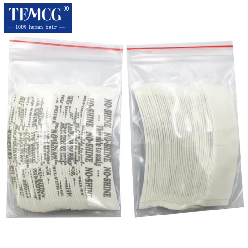 36 pcs/lot Extension de cheveux sans brillance ruban adhésif Double face pour toupet/perruque de den