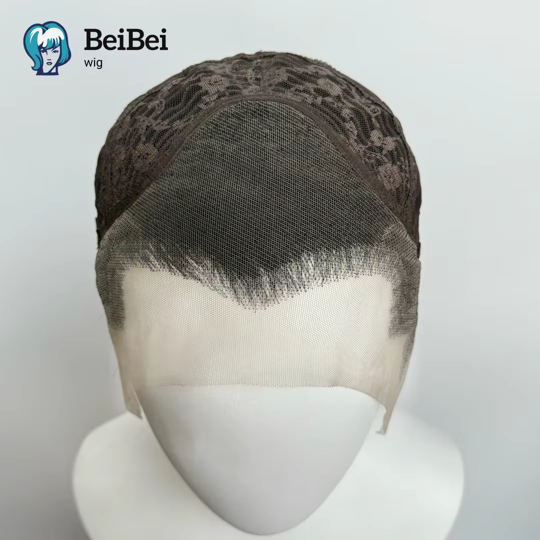 BeiBei – perruque Lace Front Wig synthétique courte noire, 8 pouces, 13x4, Blonde argentée, en Fiber