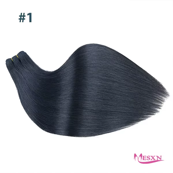 Extensions de cheveux humains de haute qualité, mèches de cheveux naturels, lisses, noirs, bruns, bl