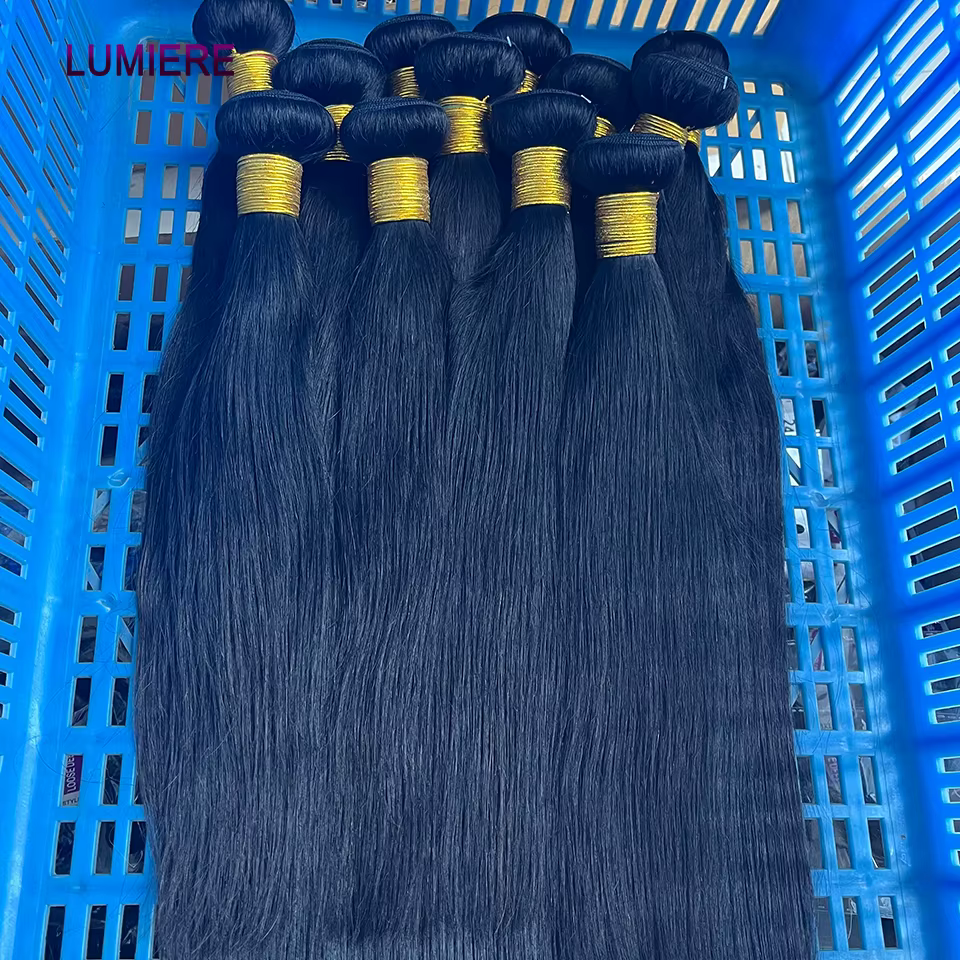 28 30 32 pouces os droit Extensions de cheveux humains paquets brésiliens 100% vierge cheveux humain