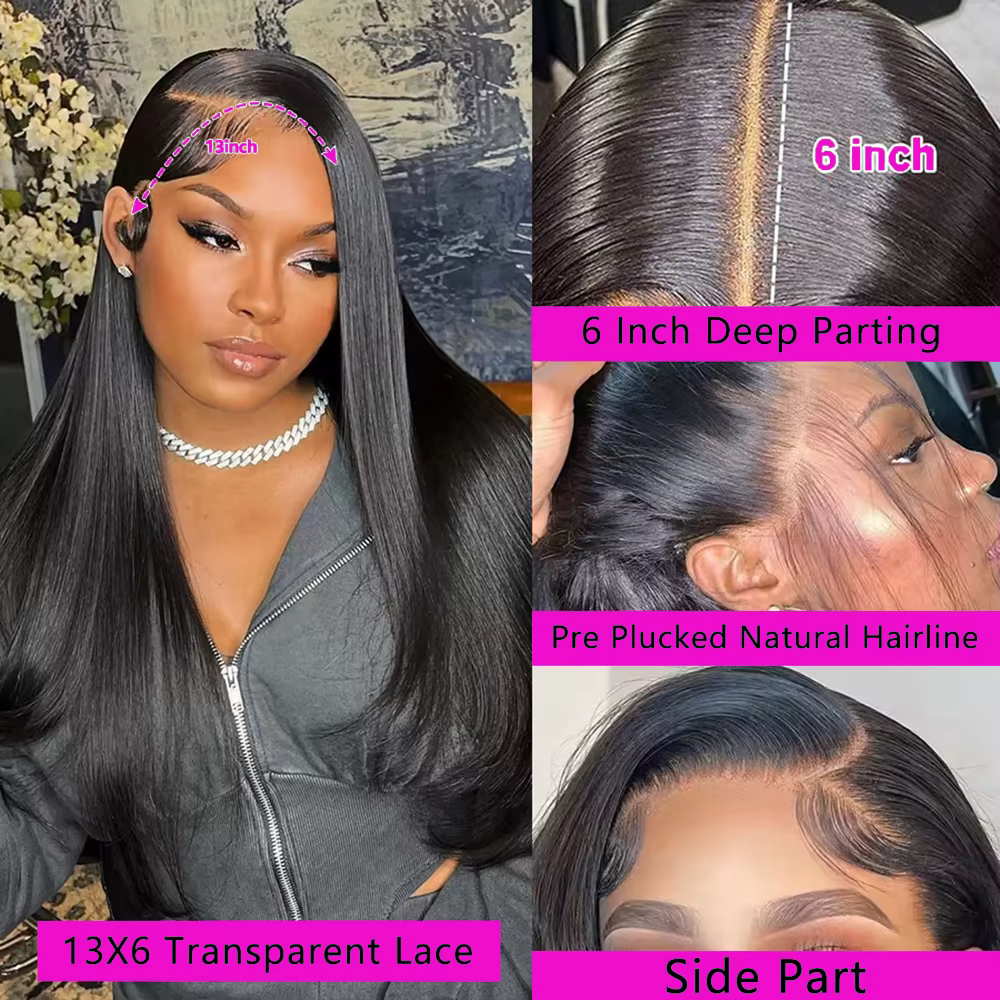 13x6 Straight Perruques Cheveux Humains 30 Inch Wigs Human Hair Perruque Brésilienne Human Hair Wigs