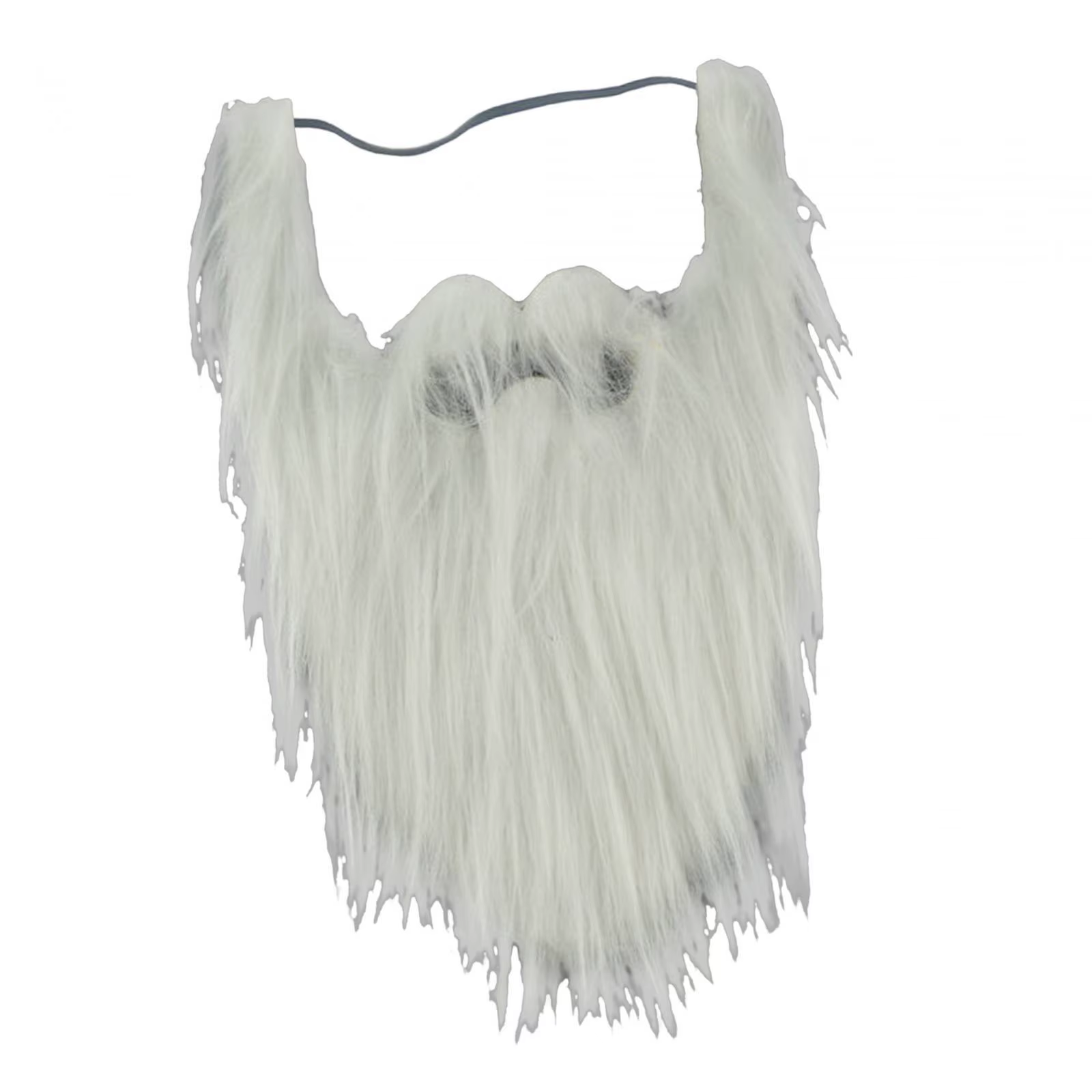 Fausse Barbe du Père Noël avec Corde artificiel astique, Faux Cheveux du Visage pour Spectacle sur S