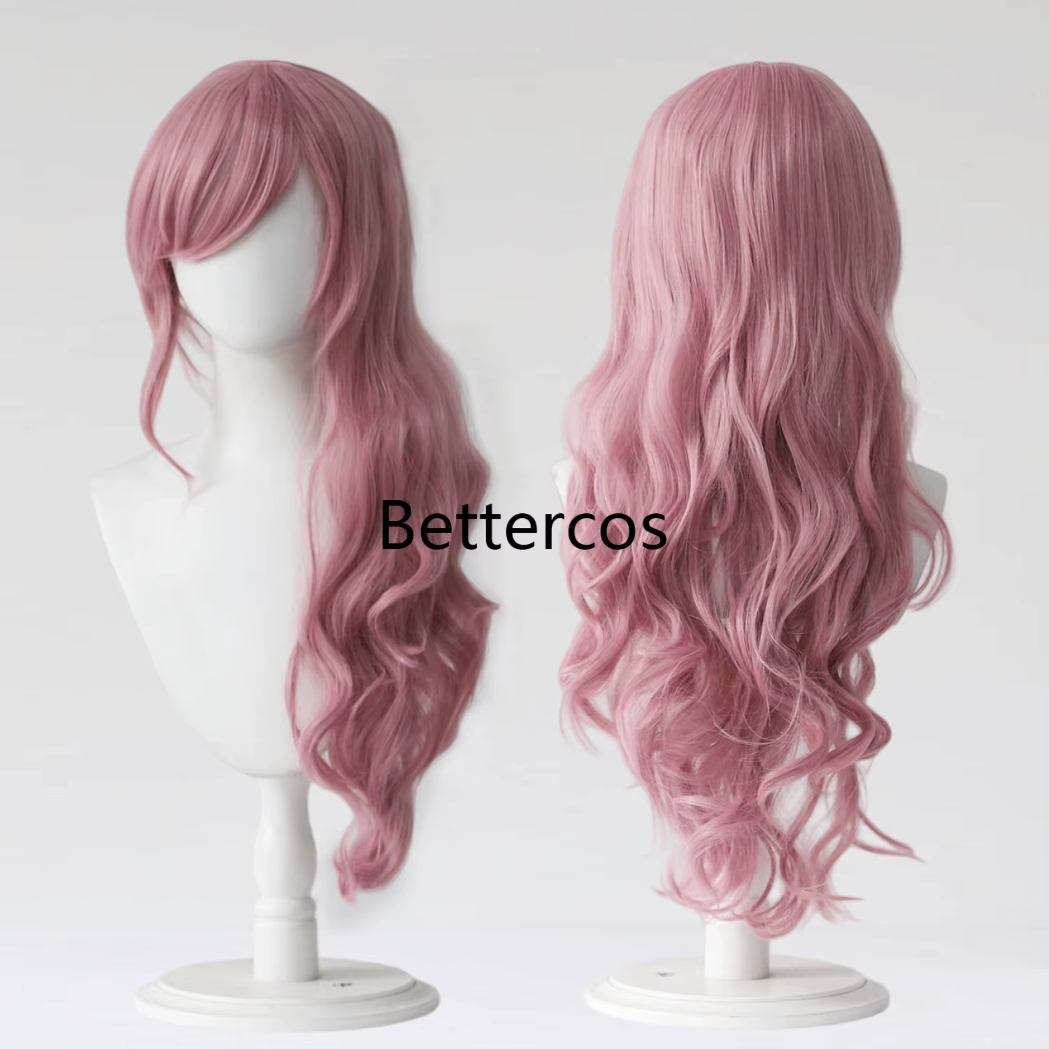 Final Fantasy FF13 Eclair Farron Lightning Cosplay perruques mixte rose longue bouclée résistant à l