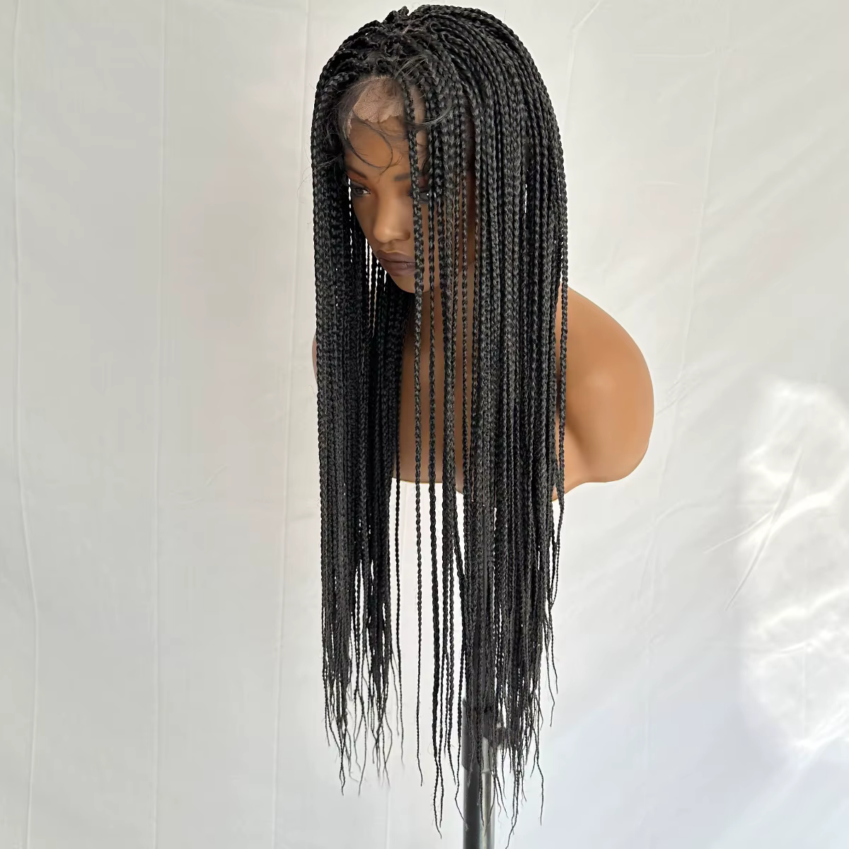 Perruque tressée en cheveux synthétiques, 30 pouces de long, pour femmes, tresses de haute qualité n