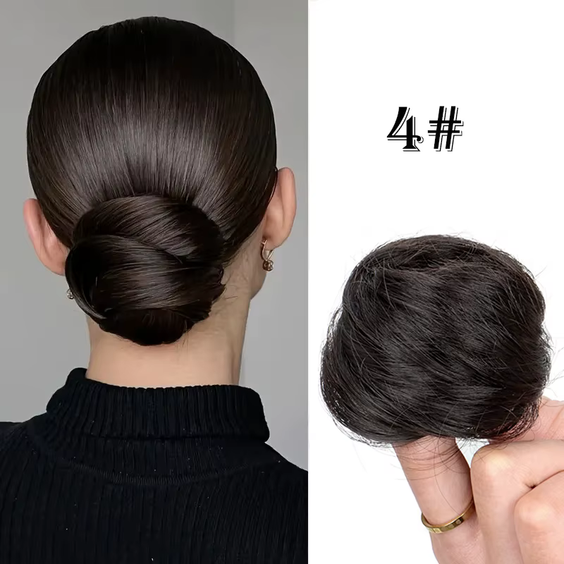 WIGSIN-Chignon synthétique avec élastique pour femmes, accessoires de coiffure, 03/Lazy