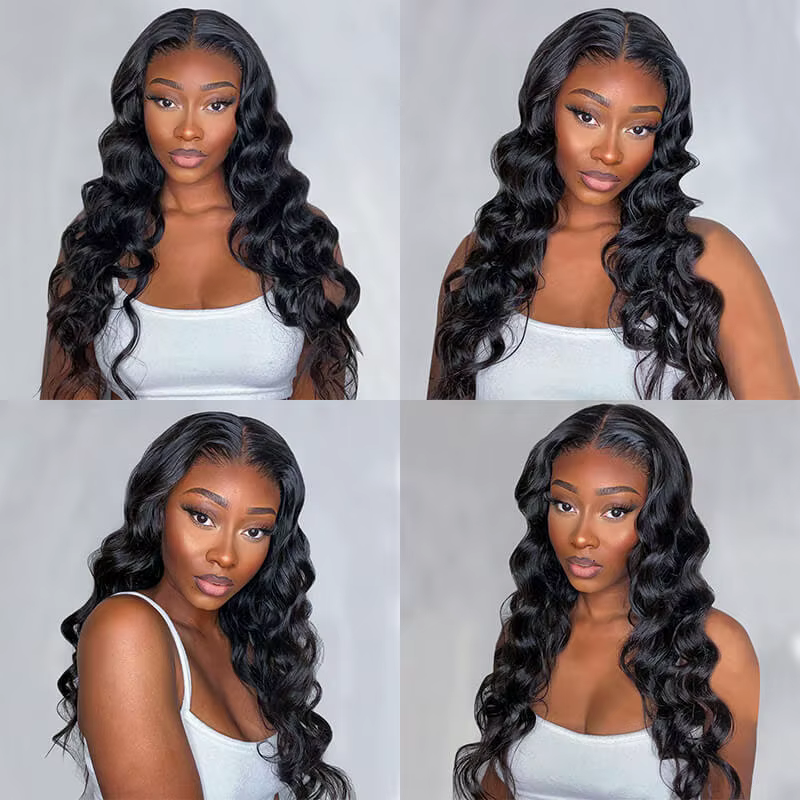 Perruque Lace Front Wig Body Wave transparente-ISEE Hair Wear Go, perruques frontales de cheveux hum