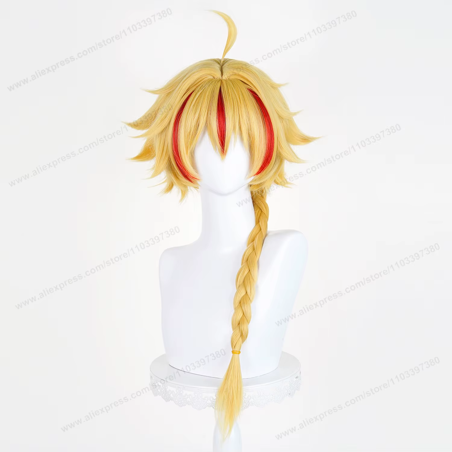 Perruque de Cosplay Lion Heart Richard, 70cm de long, perruques rouges dorées pour hommes, perruque 