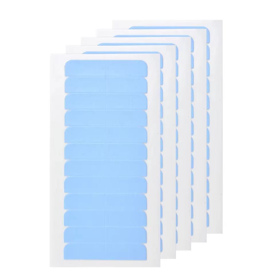 60 pièces onglets de ruban d'extension de cheveux ruban de remplacement Double face dans les Extensi