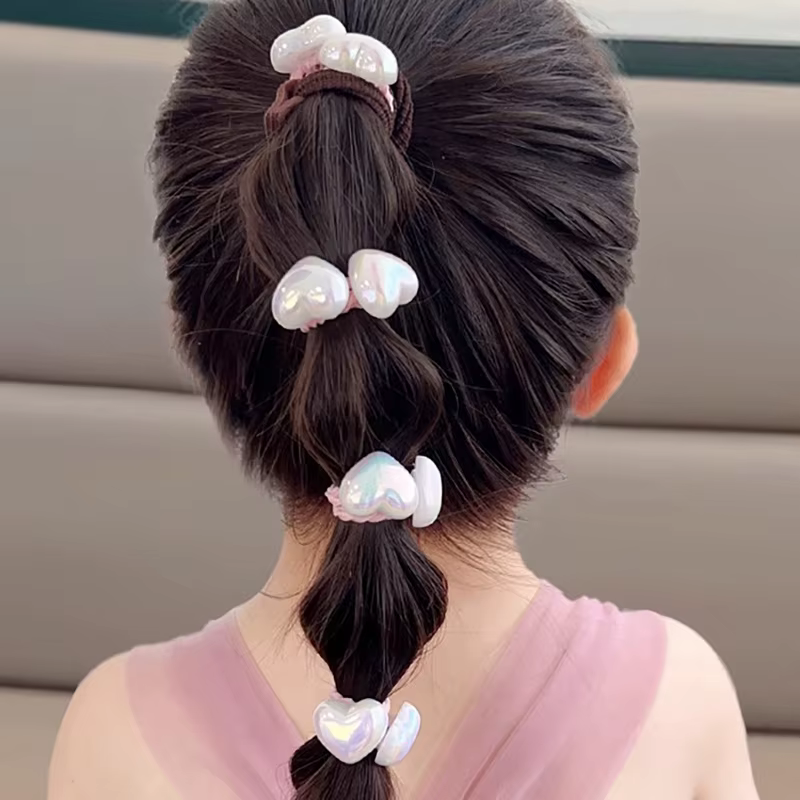 10 pièces/ensemble mignon bébé fille cheveux amour bandes dessin animé amour coeur étoile cheveux cr