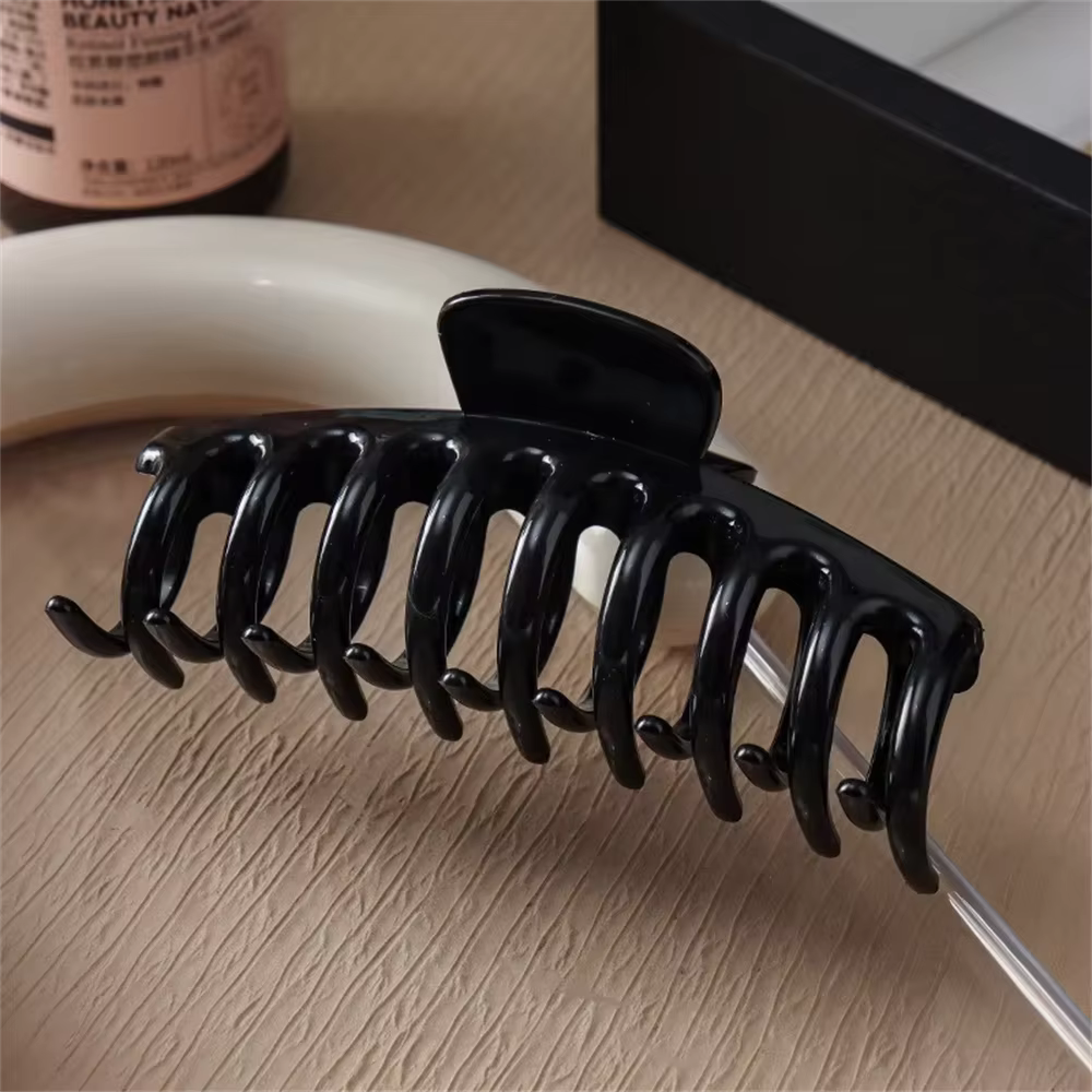 Nouvelle pince à cheveux en silicone 2025, pince à cheveux en forme de crabe, barrette pour filles, 