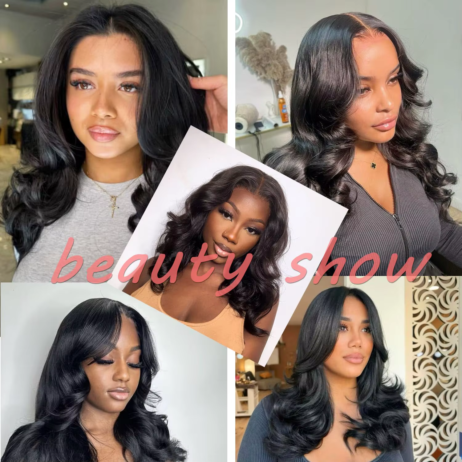 Perruques Courtes Bob Sans Colle Cheveux Humains Ondulés 5x5 HD Transparentes Lace Frontal Véritable