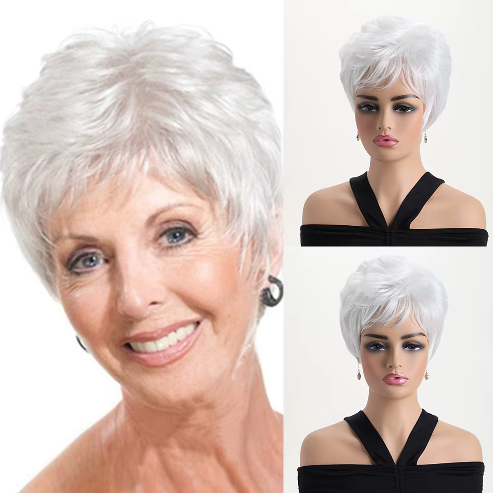 Perruque synthétique courte de 10 pouces, nouvelle collection, couleur claire, tendance, pour femme,