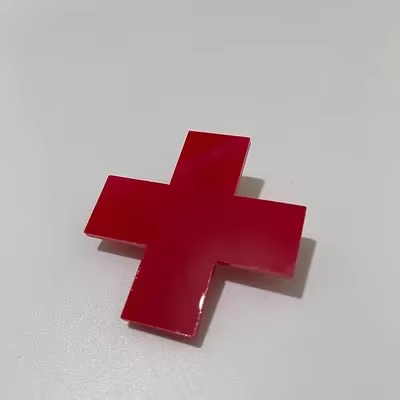 Y2K – pinces à cheveux croix rouge pour filles, accessoires pour cheveux, Barrettes hip hop Punk, ép