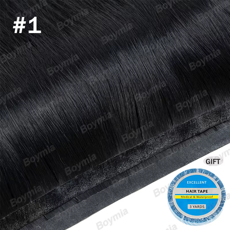 Bande dans la trame Extensions de cheveux cheveux humains PU longue bande de trame dans les Extensio