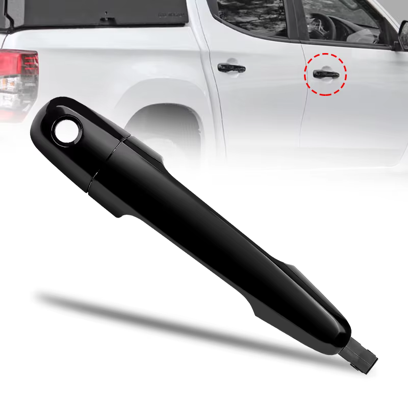 Poignée de porte extérieure avant droite chromée/noir, pour Mitsubishi Triton Ml Mn 2006 2007 2008 2
