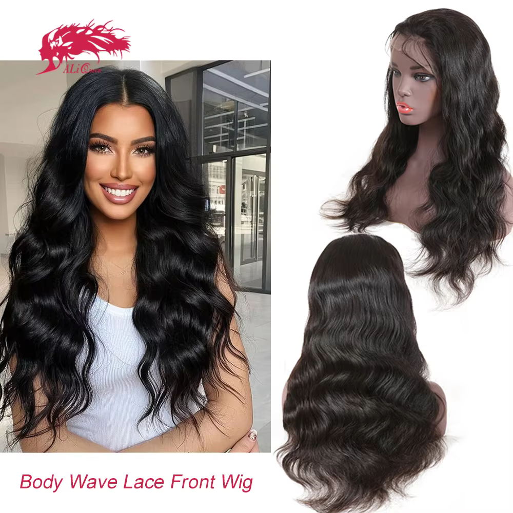 Ali Queen Body Wave HD dentelle frontale perruque transparente 13X4 & 13X6 avant vierge cheveux chev