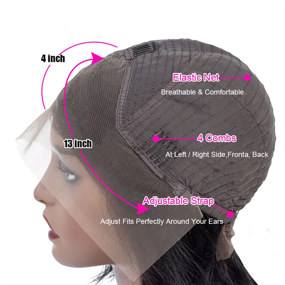 Perruque frontale en dentelle de cheveux humains perruques de cheveux humains 100% perruques Bob per