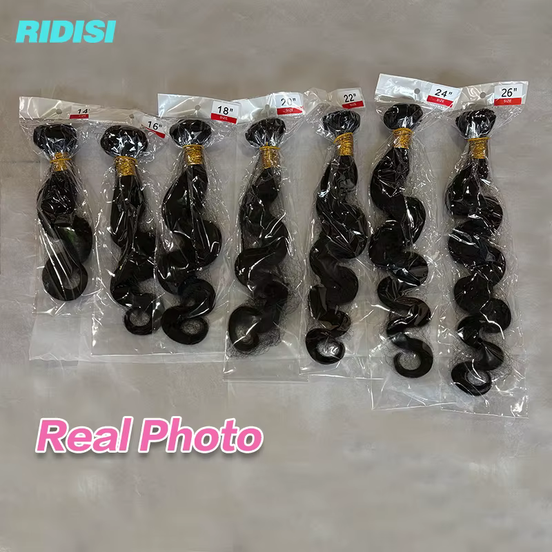 Extensions de cheveux humains naturels ondulés, 22, 24, 26 pouces, cheveux vierges brésiliens, 3/4 p