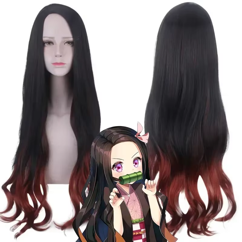 Nezuko Cosplay Anime démon tueur Kimetsu No Yaiba Cosplay Costume perruque et accessoires Kamado Kim