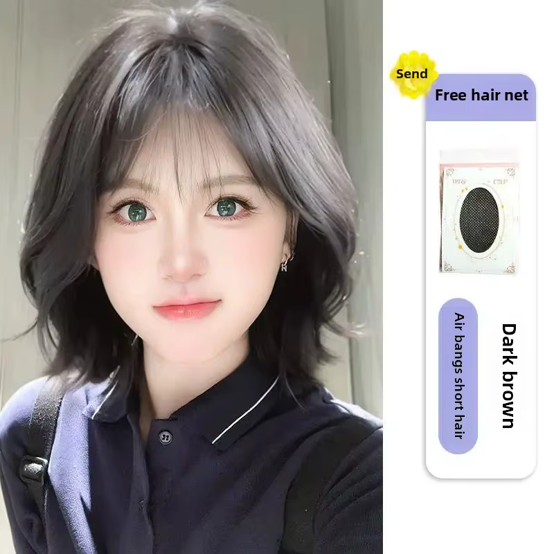 Perruque naturelle bouclée courte pour femmes, cheveux Bob, Style Lolita, nouveau modèle d'été, couv
