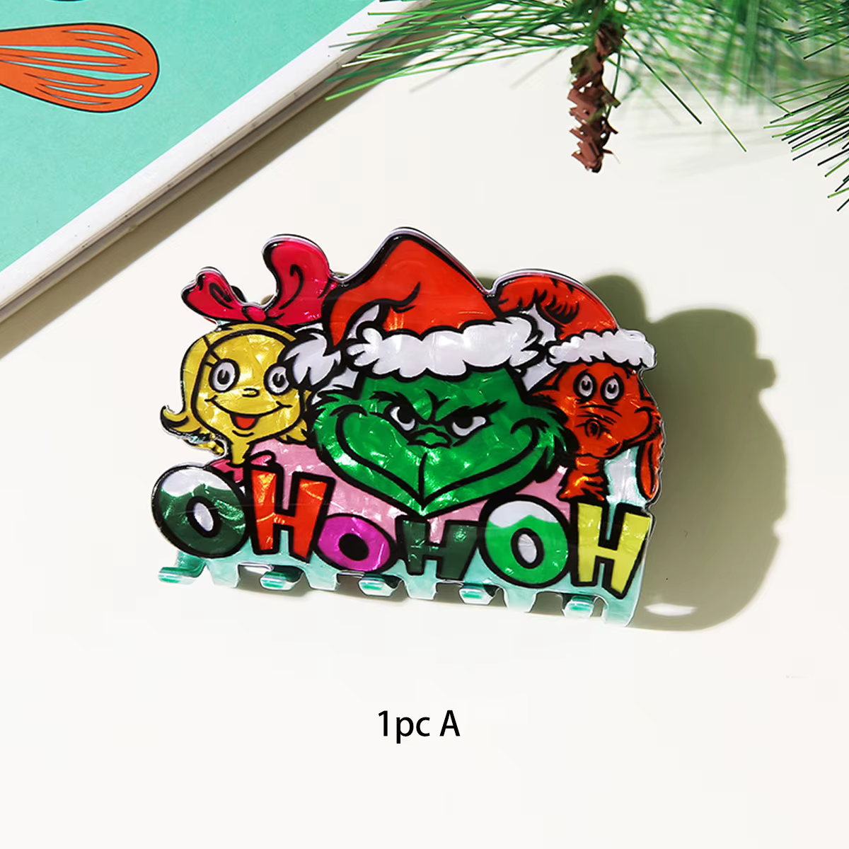 Pince à gratter bonhomme de neige de noël, pince à requin polyvalente de dessin animé, épingle à che