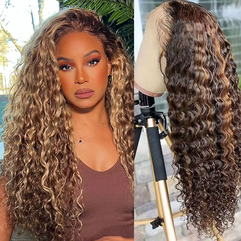 Perruque de Cheveux Naturels Bouclés, avec Dentelle Transparente HD, 13x6, 13x4, 30 Pouces