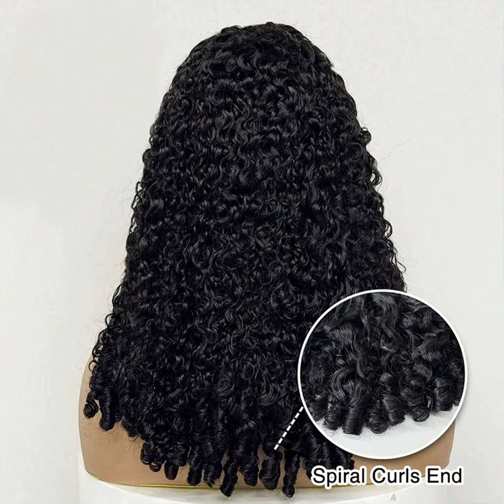 Perruque Cheveux Humains Bouclés Birmans 36 Pouces, Dentelle Frontale HD 13x4 13x6, Densité 200, Pré