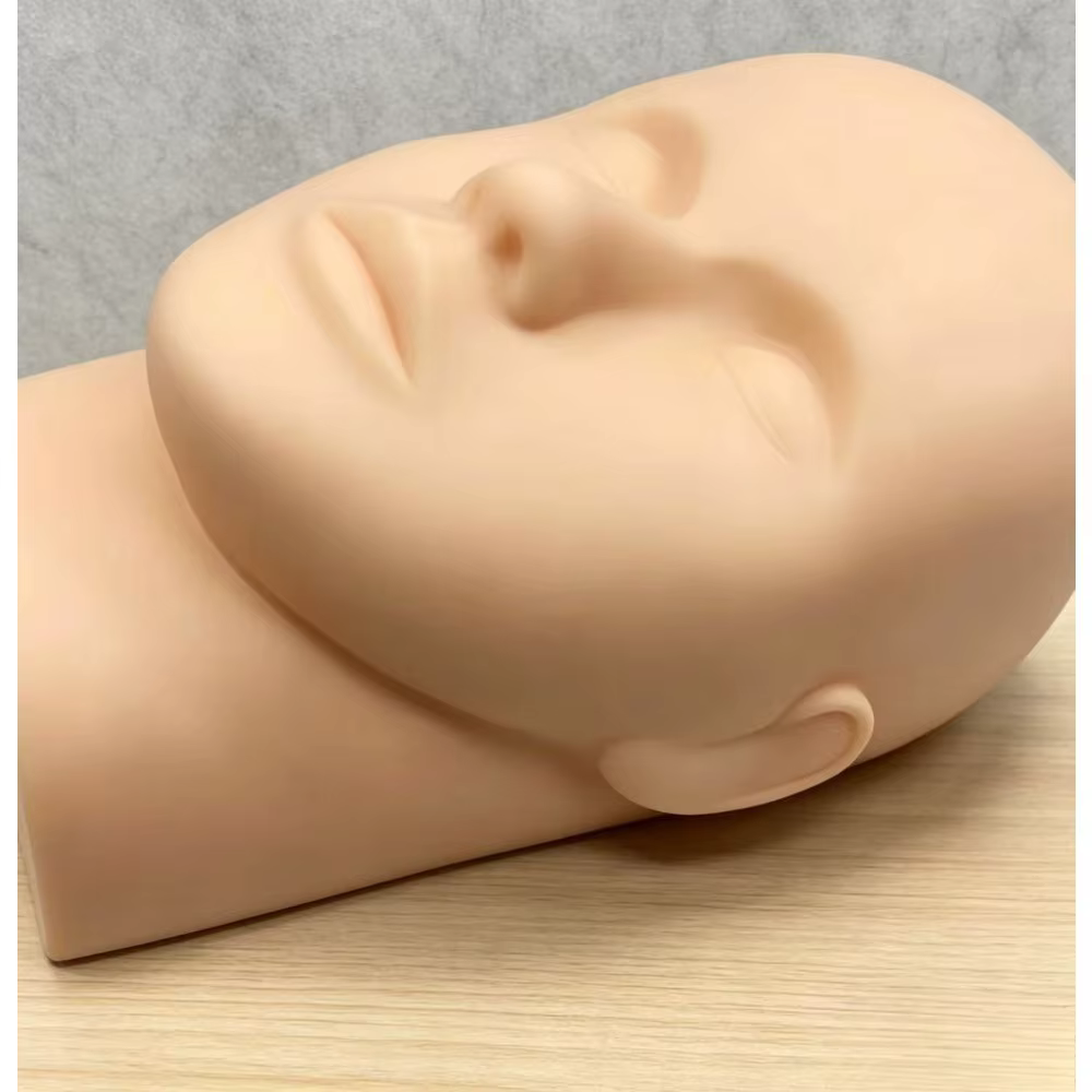 Tête de mannequin pour formation aux extensions de cils et kit de cils, modèle d'entraînement au maq