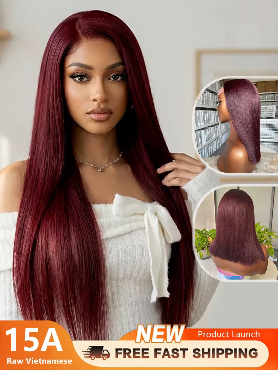 Perruque sans colle 5X5 prête à porter # Perruque Bob Lace Frontal 13x4 13x6 en cheveux humains 100%