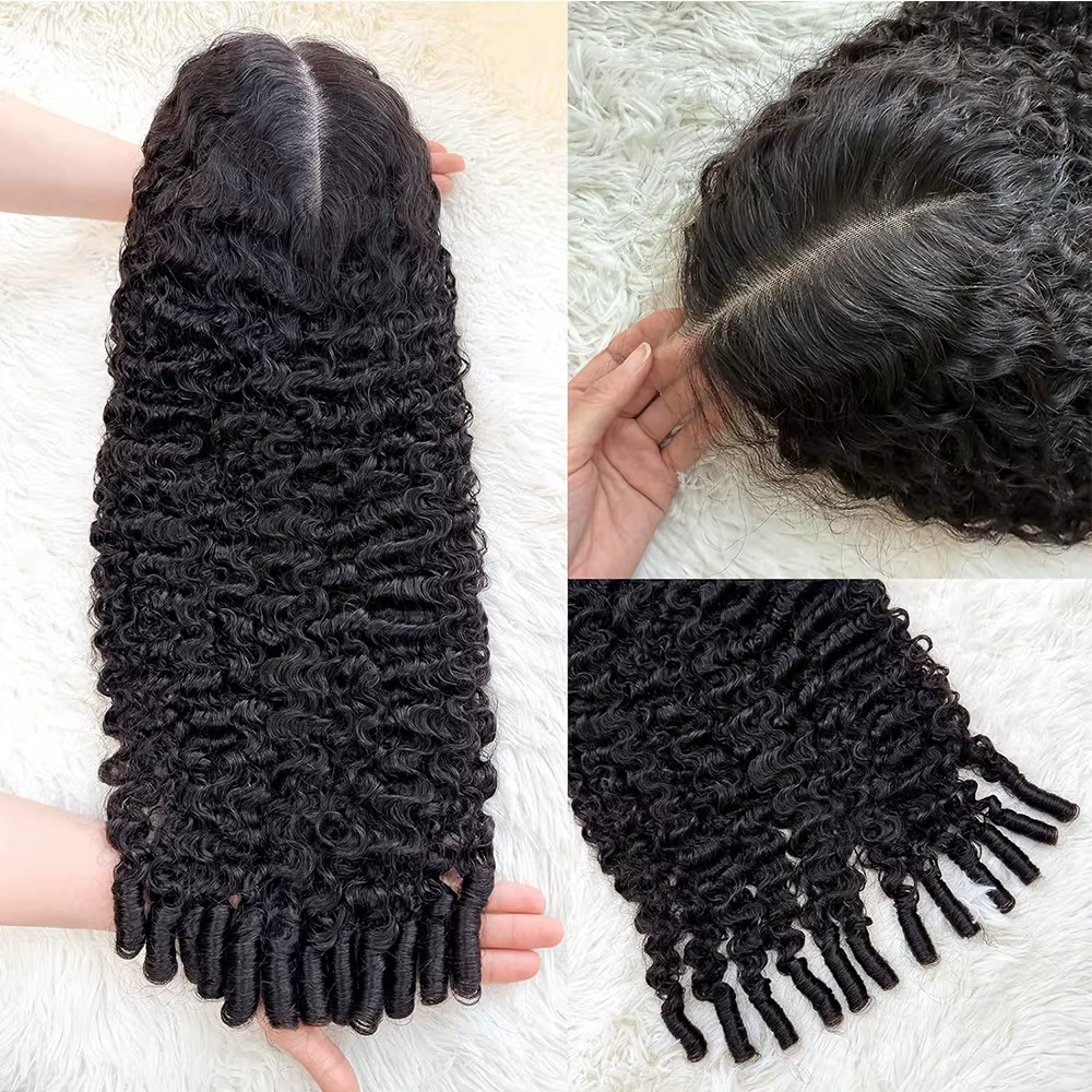 Perruques bouclées birmanes 200 % de densité 13x4 13x6 en cheveux humains, perruques à dentelle tran