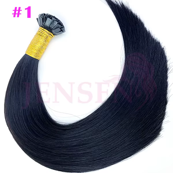 Extensions de cheveux de haute qualité à pointe plate, Remy 100% cheveux humains, extensions de chev