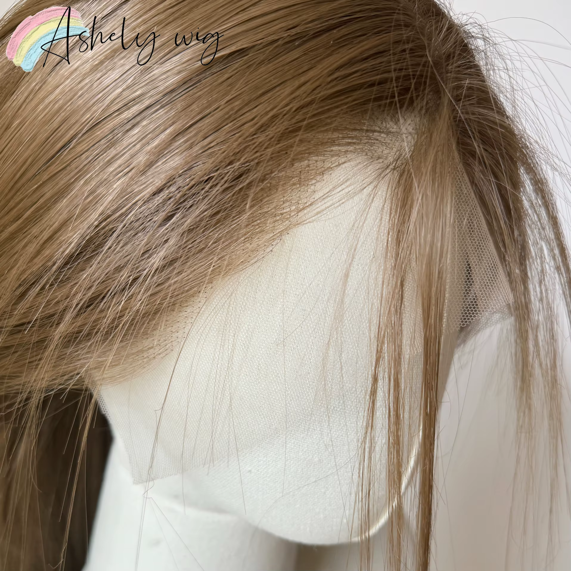 Perruque avant en dentelle brune pour femme, cheveux longs et raides, haute qualité, degré de chaleu