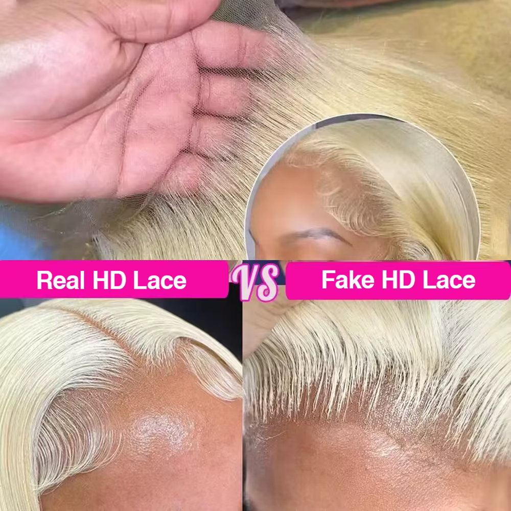 Perruque Lace Front Wig Body Wave Brésilienne Naturelle, Cheveux Humains Colorés, Blond Miel Transpa