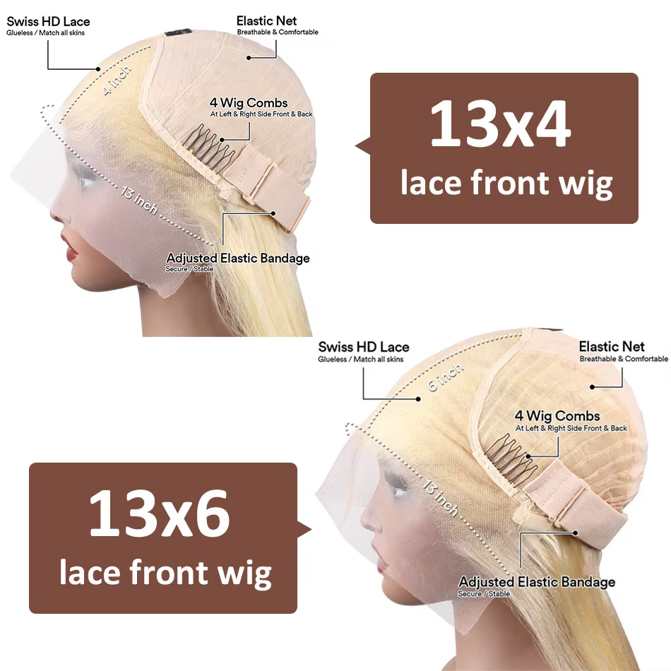 613 Hd dentelle frontale perruque 13X6 Blonde bouclés eau vague profonde frontale perruque 13X4 Hd a