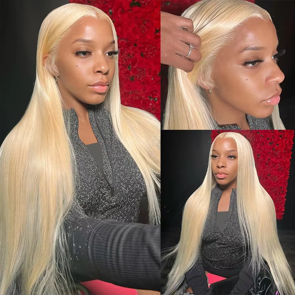 13x4 13x6 HD Transparent 613 miel blond couleur dentelle avant perruques de cheveux humains pour les