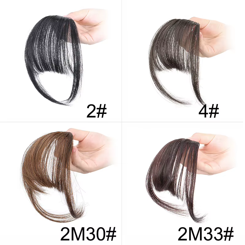Extension capillaire synthétique fausse frange d'air Invisible, postiche à franges avant, accessoire