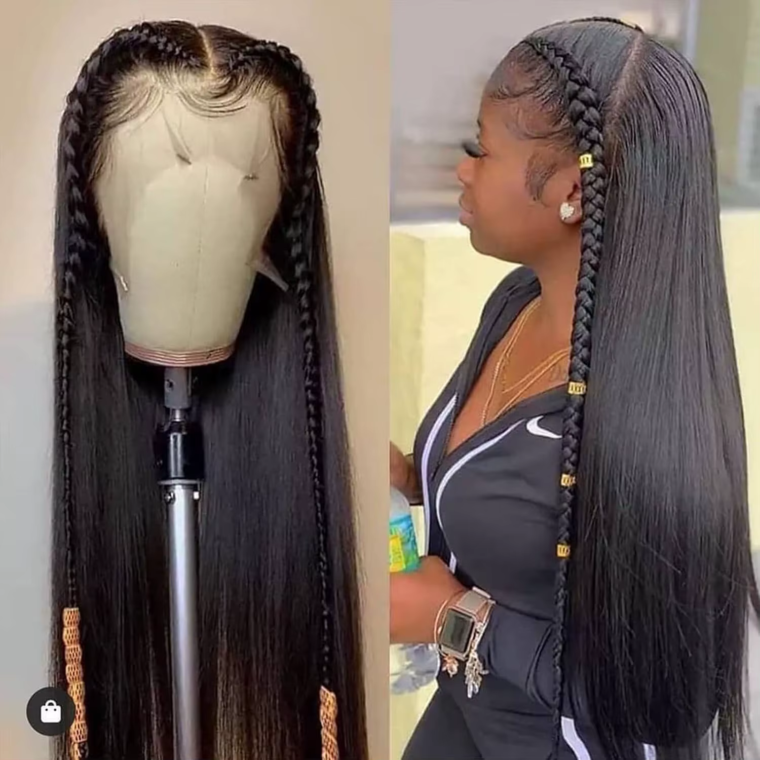 Perruques Lace Front HD transparentes ultra-lisses 13x4 et 13x6, 30 et 40 pouces, en cheveux humains